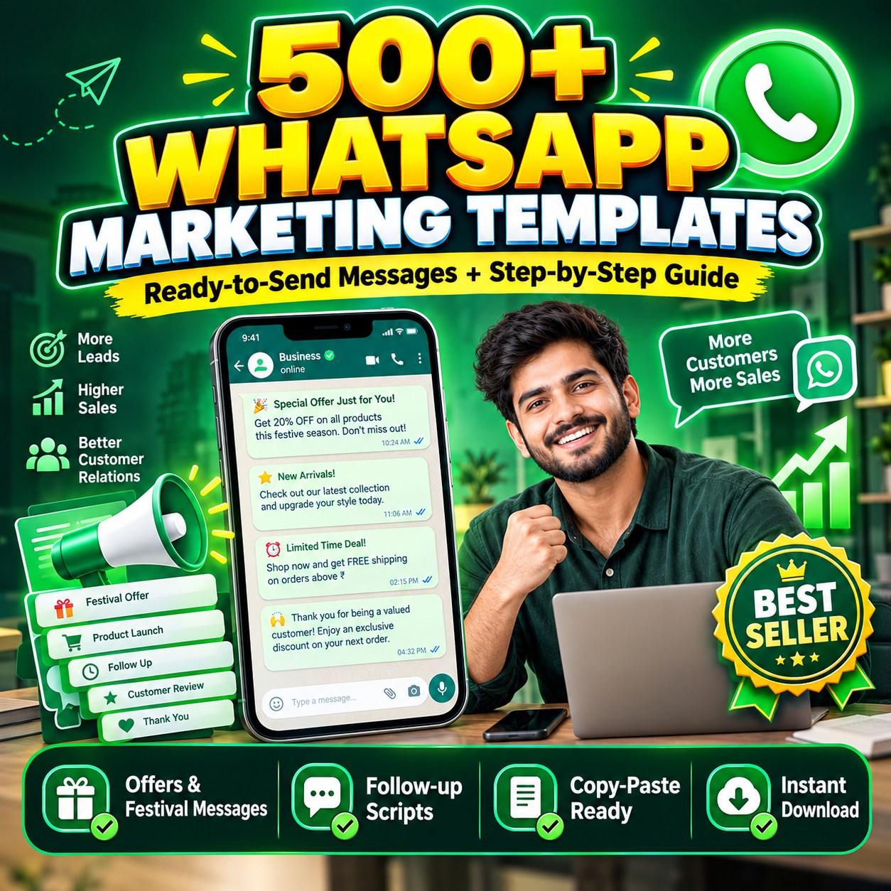 craftsr-whatsapp-templates 500+ WhatsApp Marketing Templates + Guide - Image 1