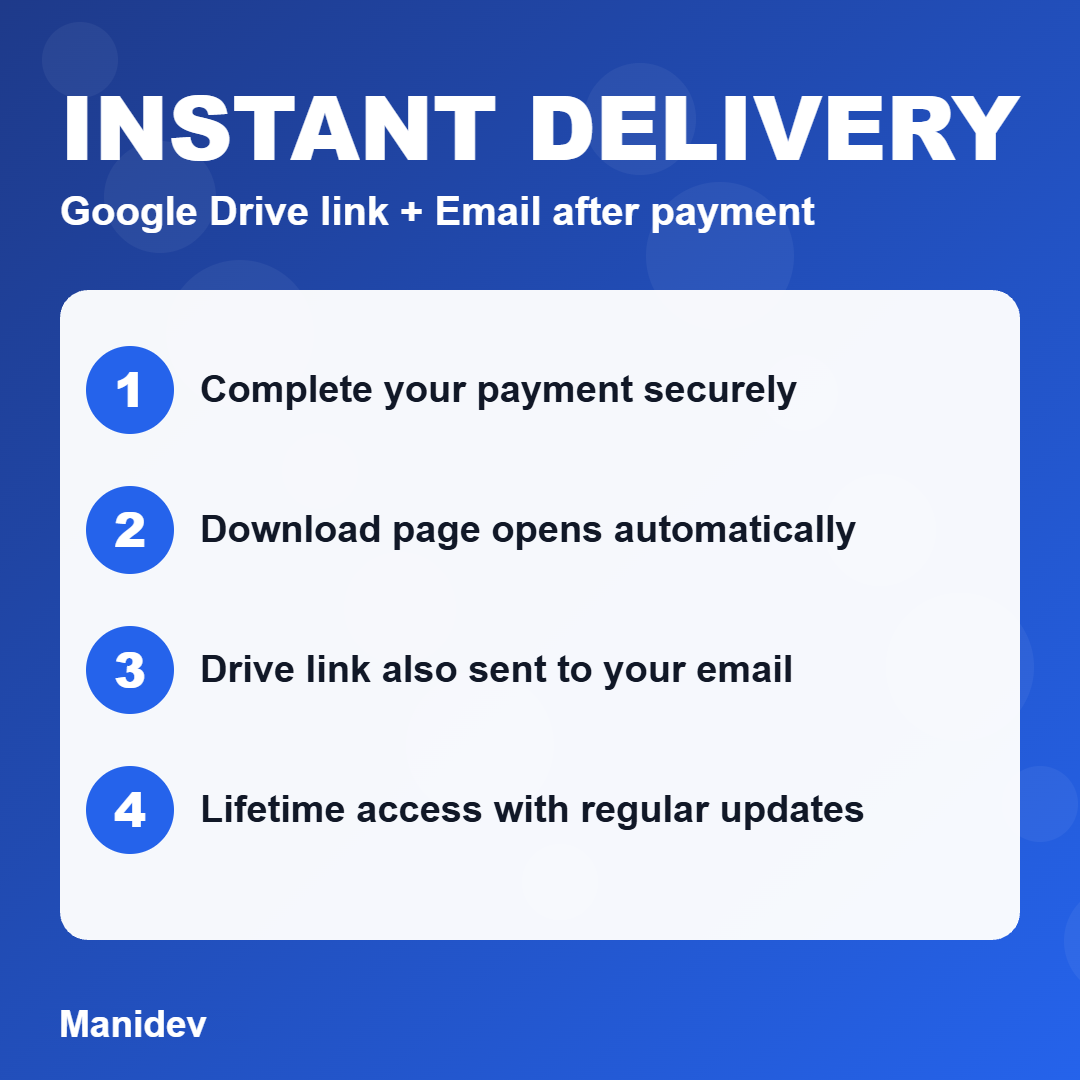 Instant delivery